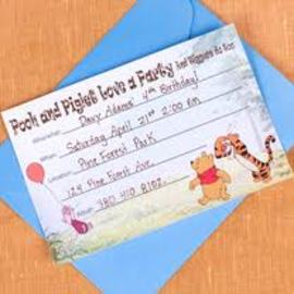 Party Invitations For Winnie The Pooh Birthday Parties	