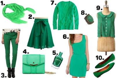 Tips For Matching Green Clothing With Accessories